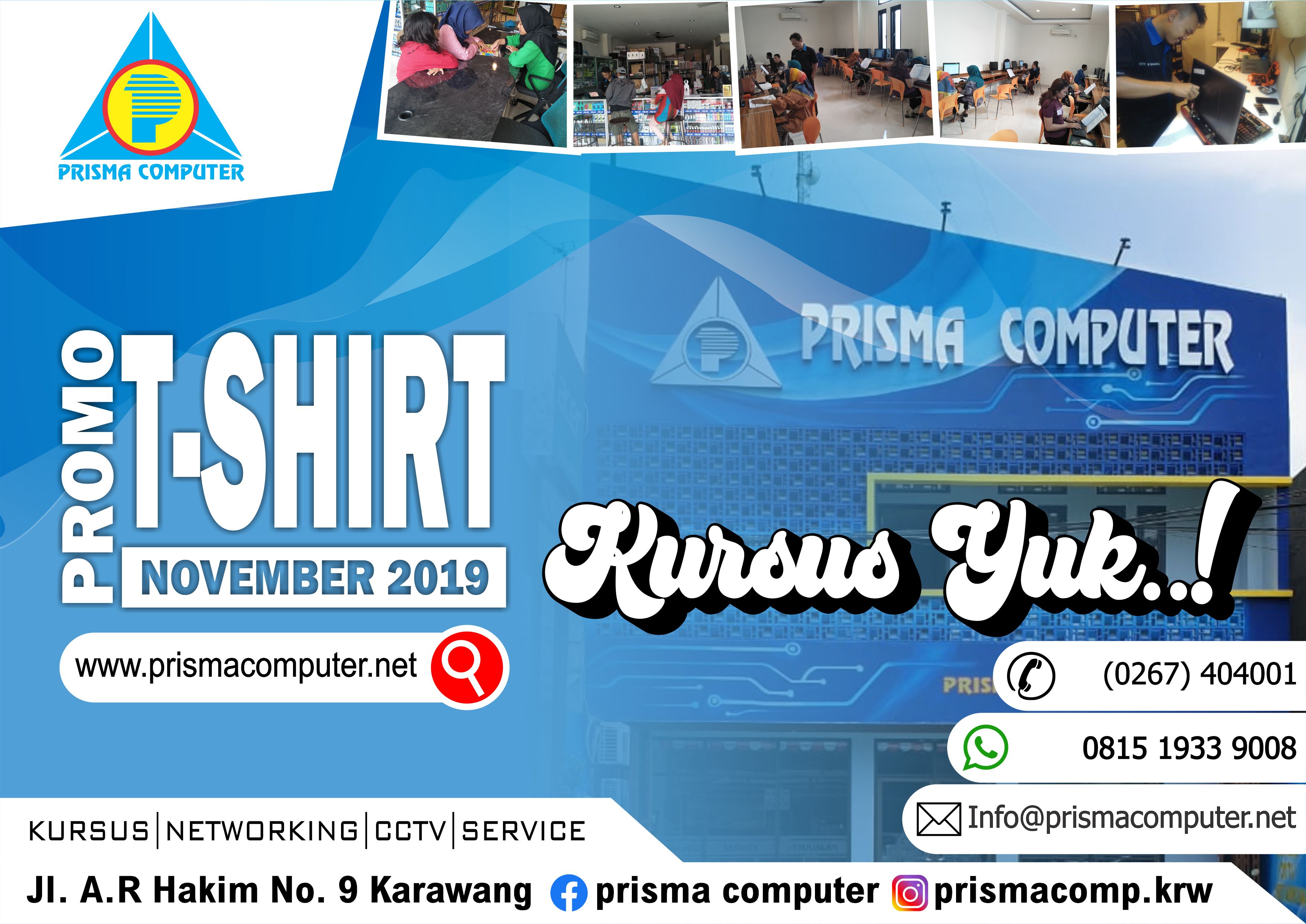 INI DIAAAA...PROMO KURSUS BULAN NOVEMBER GAEEEES..!!! Ayooo...Daftarkan Kursus Komputer segera dan dapatkan T-SHIRT Graaattiiiiissss,  Buktikan keasliannya, garansi uang kembali GAEES!! bila didapati berita palsu...(No hoax) gaeeees...